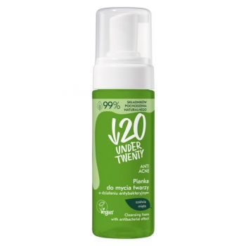 Spuma demachianta cu efect antibacterian Under20 cu salvie si menta, 150ml