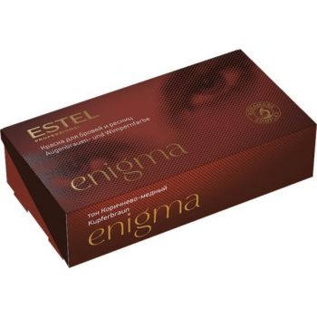 Vopsea pentru sprancene si gene Estel Enigma - Maro-cupru, 20*20 ml Vopsea pentru sprancene si gene Estel Enigma - Maro-cupru, 20*20 ml