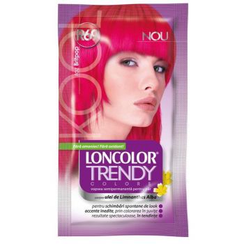 Vopsea Semipermanenta Loncolor Trendy Colors, nuanta R69 roz britpop, 2x 25 ml de firma originala