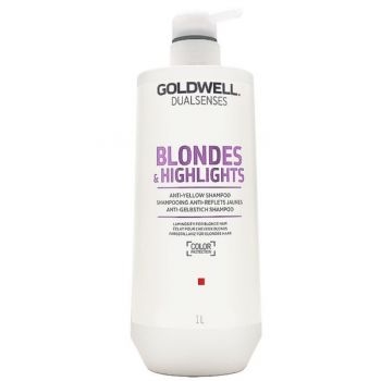 Sampon pentru Par Blond - Goldwell Dualsenses Blondes & Highlights Anti-Yellow Shampoo 1000ml ieftin