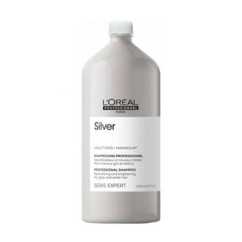 Sampon pentru Par Gri, Alb, Grizonat - L'Oreal Serie Expert Professionnel Magnesium Silver Shampoo 1500ml de firma original