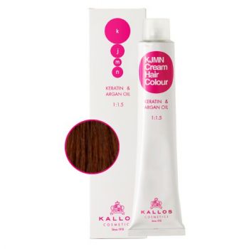 Vopsea Permanenta - Bej - Kallos KJMN Cream Hair Colour nuanta 6.7 Walnut 100ml de firma originala