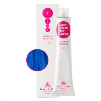 Vopsea Permanenta Mixton - Albastru - Kallos KJMN Cream Hair Colour nuanta 0.88 Blue 100ml de firma originala