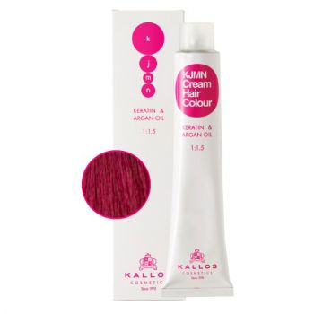 Vopsea Permanenta - Violet Stralucitor - Kallos KJMN Cream Hair Colour nuanta 5.66 I Brilliant Violet 100ml ieftina