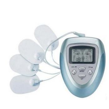 Aparat EMS Electrostimulare 4 Pads, Slabire corp, Stimulare musculara, Tonifiere Muschi, Baterii, Masaj Cervical Bluetone ieftina