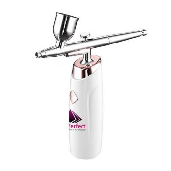 Aparat Tratamente Cosmetice Hidratare Airbrush Spray Pulverizator Multiple Utilizari, Aerograf portabil Nutritie Ten, Lifting, White Wany