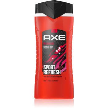 Axe Recharge Arctic Mint & Cool Spices gel de dus revigorant 3 in 1 Axe Recharge Arctic Mint & Cool Spices gel de dus revigorant 3 in 1