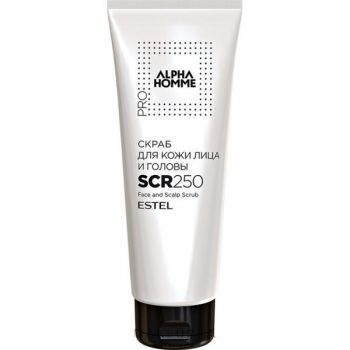 Scrub pentru ten si scalp Alpha Homme Pro Estel, 250 ml Scrub pentru ten si scalp Alpha Homme Pro Estel, 250 ml