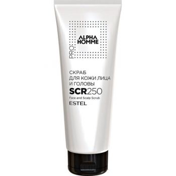 Scrub pentru ten si scalp Alpha Homme Pro Estel, 250 ml