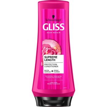 Balsam pentru Par Lung Predispus la Deteriorare - Schwarzkopf Gliss Hair Repair Supreme Length Protection Conditioner for Long Hair Prone to Damage, 200 ml