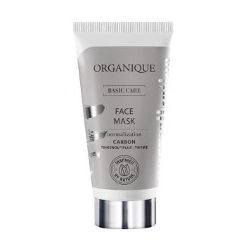 Masca faciala normalizarea tenului cu carbune activ, Organique, 50 ml