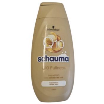 Sampon cu Coenzima Q10 pentru Par Fragil si Subtire - Schwarzkopf Schauma Q10 Shampoo for Thinning & Weak Hair, 250 ml