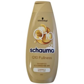 Sampon cu Coenzima Q10 pentru Par Fragil si Subtire - Schwarzkopf Schauma Q10 Shampoo for Thinning & Weak Hair, 400 ml
