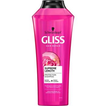 Sampon pentru Par Lung Predispus la Deteriorare si Radacini Grase - Schwarzkopf Gliss Hair Repair Supreme Length Protection Shampoo for Long Hair Prone to Damage & Greasy Roots, 400 ml la reducere