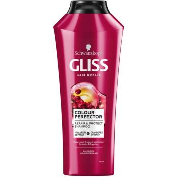 Sampon Reparator pentru Par Vopsit, Nuantat sau cu Suvite - Schwarzkopf Gliss Hair Repair Colour Perfector Repair & Protect Shampoo for Coloured, Highlighted Hair, 400 ml la reducere