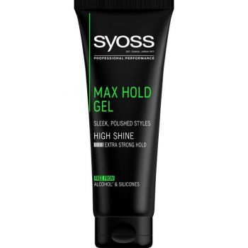 Gel de Par cu Fixare Foarte Puternica - Syoss Professional Performance Max Hold Gel High Shine Extra Strong Hold, 250 ml de firma original