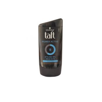 Gel de Par pentru Barbati cu Fixare Mega Puternica - Schwarzkopf Taft Men Power Active Hold 9/15, 150 ml