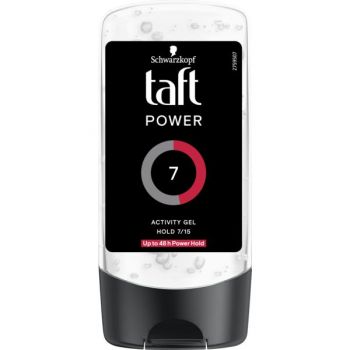 Gel de Par Transparent cu Fixare Puternica pentru Barbati - Schwarzkopf Taft Men Power Activity Gel Hold 7/15, 150 ml