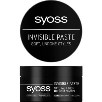 Pasta Modelatoare Invizibila pentru Par- Syoss Professional Performance Invisible Paste Natural Finish Light Control, 100 ml