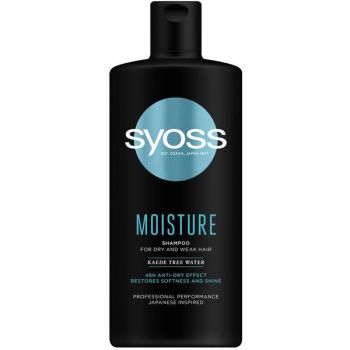 Sampon Hidratant pentru Par Uscat si Fragil - Syoss Professional Performance Japanese Inspired Moisture Shampoo For Dry and Weak Hair, 440 ml