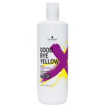 Sampon Neutralizant pentru Par Blond - Schwarzkopf Good Bye Yellow Neutralizing Wash, 1000 ml