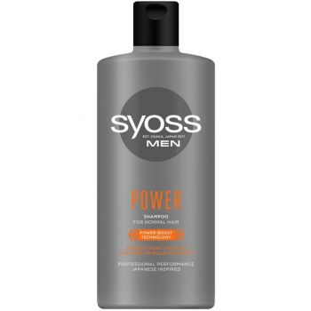 Sampon pentru Barbati pentru Par Normal - Syoss Men Power Shampoo for Normal Hair, 440 ml