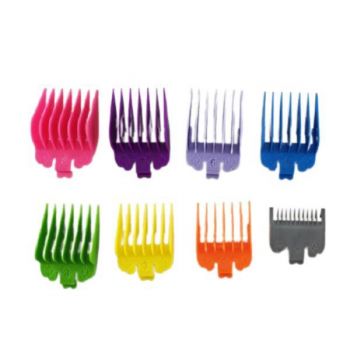 Set piepteni 8 buc multicolore pentru masina de tuns - Efb ieftina