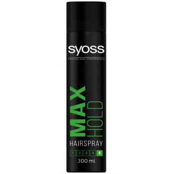 Spray Fixativ cu Fixare Foarte Puternica - Syoss Professional Performance Max Hold Hairspray, 300 ml de firma original