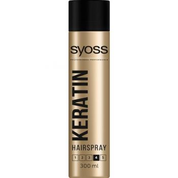 Spray Fixativ cu Keratina pentru Fixare Puternica - Syoss Professional Performance Keratin Hairspray, 300 ml ieftin