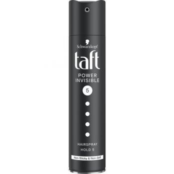 Spray Fixativ Invizibil cu Fixare Puternica - Schwarzkopf Taft Power Invisibile Hairspray Hold 5, 250 ml