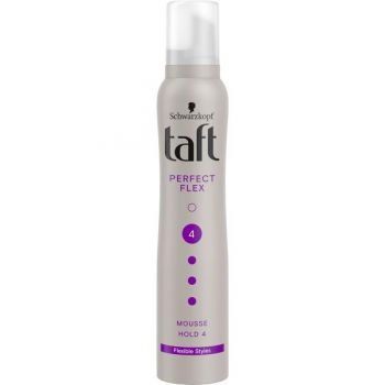 Spuma Modelatoare cu Fixare Puternica si Flexibila - Schwarzkopf Taft Perfect Flex Mousse Hold 4, 200 ml ieftina