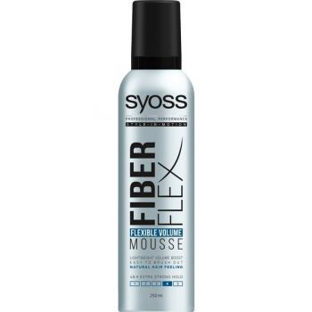 Spuma Modelatoare pentru Volum si Fixare Flexibila - Syoss Professional Performance Style-in-Motion Fiber Flex Flexible Volume Mousse, 250 ml