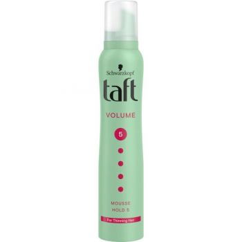 Spuma Modelatoare pentru Volum si Fixare Foarte Puternica pentru Par Subtire - Schwarzkopf Taft Volum Mousse Hold 5 for Thinning Hair, 200 ml de firma originala