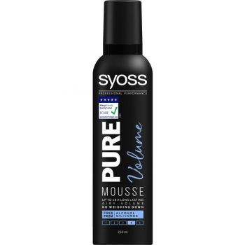 Spuma Modelatoare pentru Volum si Fixare Puternica - Syoss Professional Performance Pure Volume Mousse, 250 ml ieftina