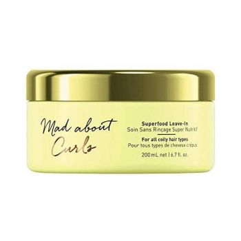 Tratament Nutritiv fara Clatire pentru Toate Tipurile de Par Cret - Schwarzkopf Mad About Curls Superfood Leave-In for All Coily Hair Types, 200 ml