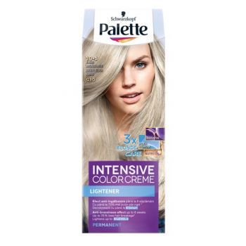 Decolorant de Par Permanent - Schwarzkopf Palette Intensive Color Creme Lightener Permanent, nuanta 10-1 (C10) Blond Argintiu Rece de firma original