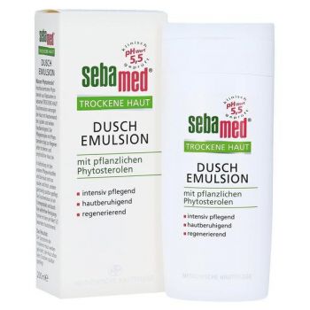 Emulsie de dus pentru piele uscata pH 5.5, Sebamed 200ml