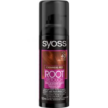 Spray pentru Vopsirea Temporara a Radacinilor - Schwarzkopf Syoss Cashmere Red Root Retouch Cover Spray, rosu casmir, 120 ml la reducere