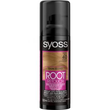 Spray pentru Vopsirea Temporara a Radacinilor - Schwarzkopf Syoss Dark Blond Root Retouch Cover Spray, blond inchis, 120 ml