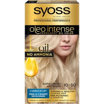 Vopsea de Par Demi-permanenta - Syoss Professional Performance Oleo Intense Permanent Oil Color, nuanta 10-50 Blond Cenusiu de firma originala