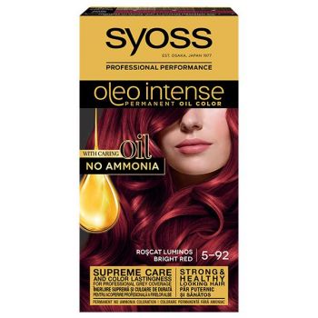 Vopsea de Par Demi-permanenta - Syoss Professional Performance Oleo Intense Permanent Oil Color, nuanta 5-92 Roscat Luminos la reducere