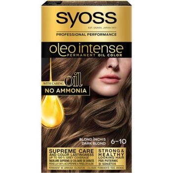 Vopsea de Par Demi-permanenta - Syoss Professional Performance Oleo Intense Permanent Oil Color, nuanta 6-10 Blond Inchis de firma originala