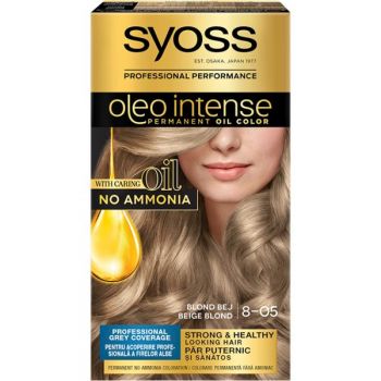 Vopsea de Par Demi-permanenta - Syoss Professional Performance Oleo Intense Permanent Oil Color, nuanta 8-05 Blond Bej de firma originala