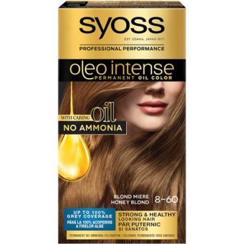 Vopsea de Par Demi-permanenta - Syoss Professional Performance Oleo Intense Permanent Oil Color, nuanta 8-60 Blond Miere de firma originala