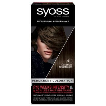 Vopsea de Par Permanenta - Syoss Professional Performance Permanent Coloration Baseline, nuanta 4_1 Medium Brown de firma originala