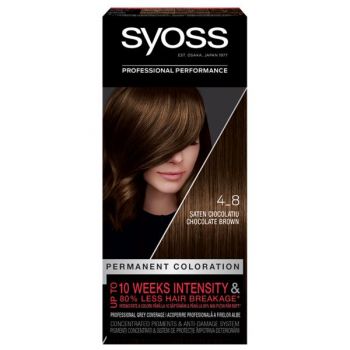 Vopsea de Par Permanenta - Syoss Professional Performance Permanent Coloration Baseline, nuanta 4_8 Chocolate Brown de firma originala