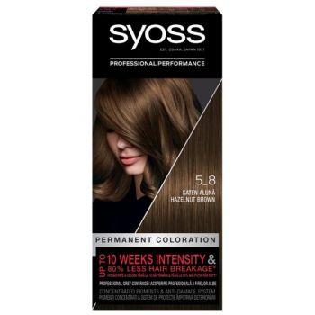 Vopsea de Par Permanenta - Syoss Professional Performance Permanent Coloration Baseline, nuanta 5_8 Hezelnut Brown de firma originala