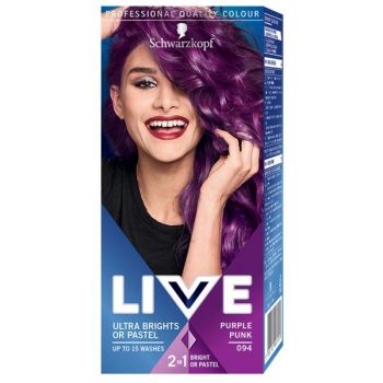 Vopsea de Par - Schwarzkopf Live Ultra 2 in 1 Brights or Pastel, nuanta 094 Purple Punk ieftina