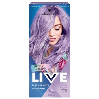 Vopsea de Par Semipermanenta - Schwarzkopf Live Pretty Pastels Ultra Brights Semi-permanent, nuanta L120 Lilac Crush la reducere