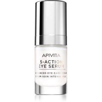 Apivita 5-Action Eye Serum ser intensiv zona ochilor ieftin